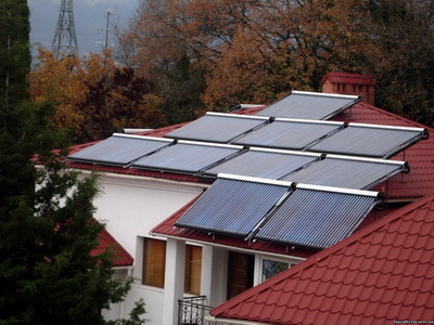 Горячее водоснабжение дома на солнечной энергии